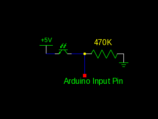 Arduino Phototransistor Input - Active Low