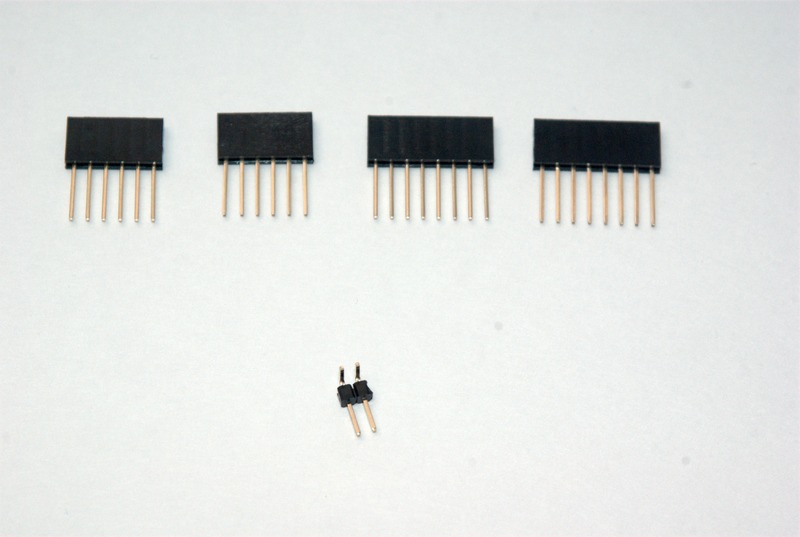 Connectors used on the VoiceBox shield