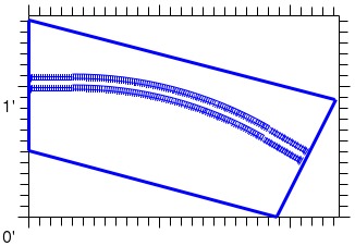 Double Track 30 degree curve track plan